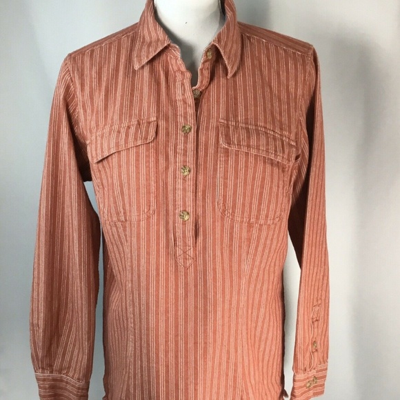 Duluth Trading Co Tops - Duluth Trading Co~Work Shirt~Popover~Contrast Cuff